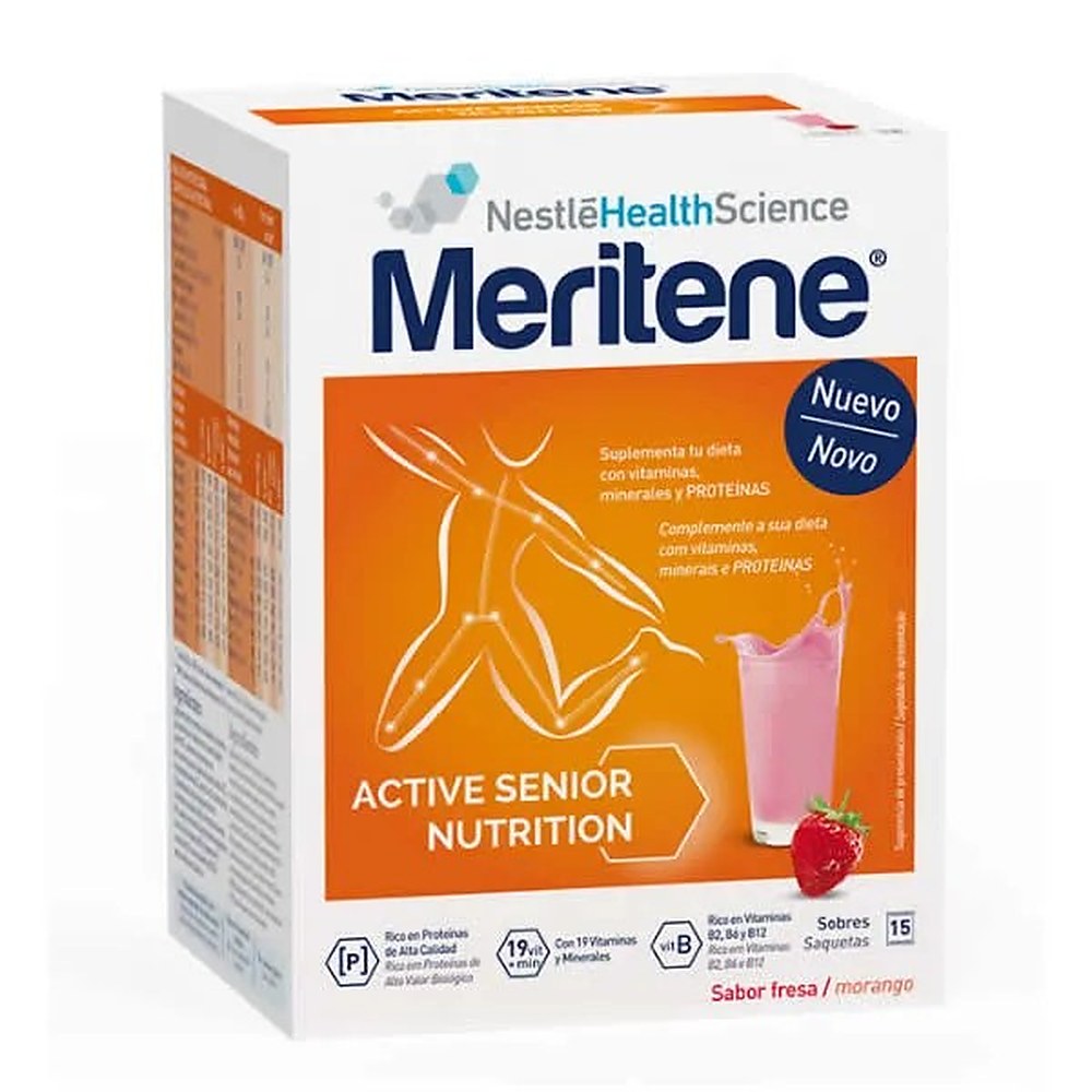Meritene Active Senior Nutrition Mansikkamakuinen smoothie 15 pussia