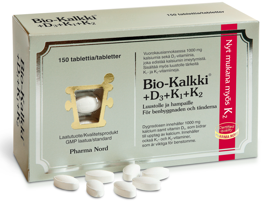 Bio-Kalkki+D3+K1+K2 150 tabl