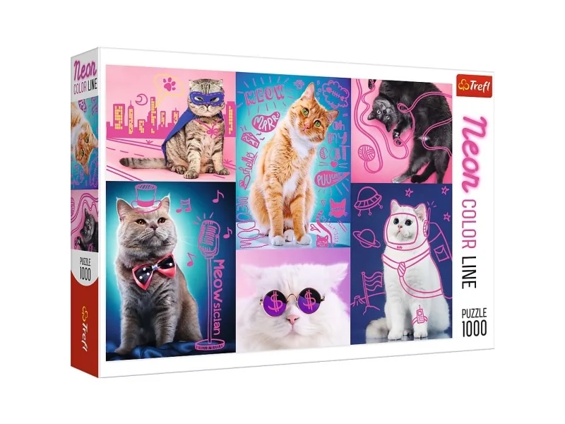 Trefl Puzzle - Super cats (1000 pieces) Lattia