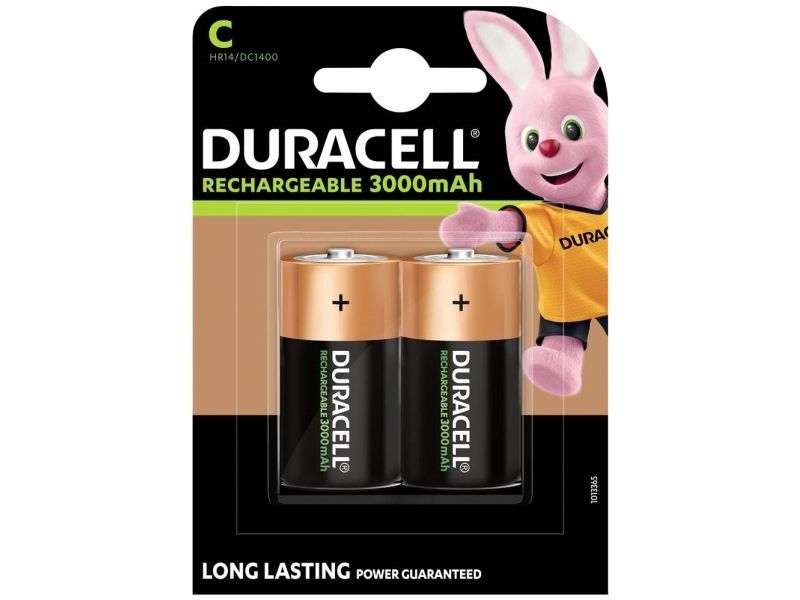 Duracell ladattava C-paristo 3000mAh 2 kpl/pakkaus