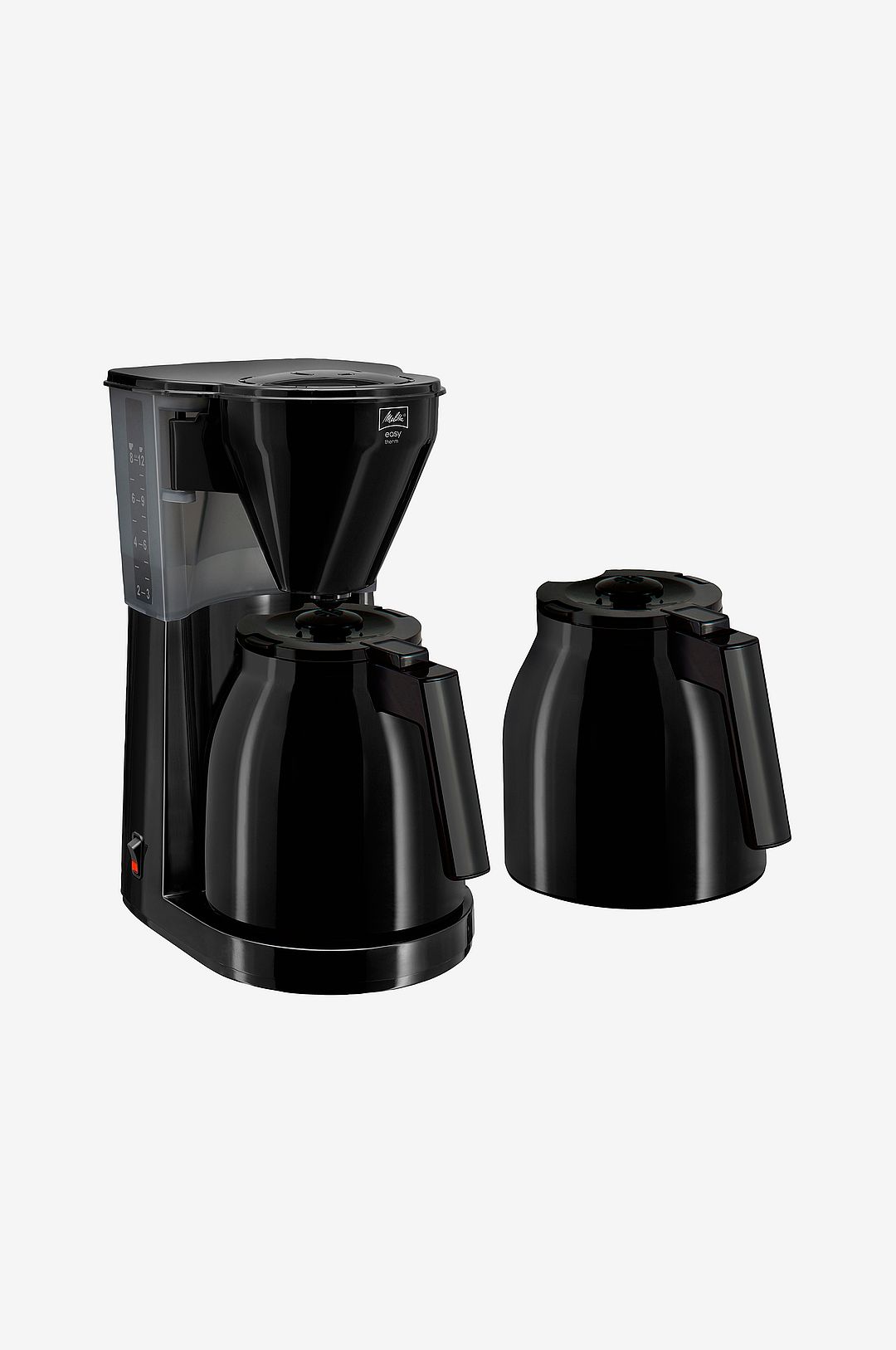 Melitta Easy 2.0 Therm 12 kupin -kahvinkeitin termoskannulla, musta