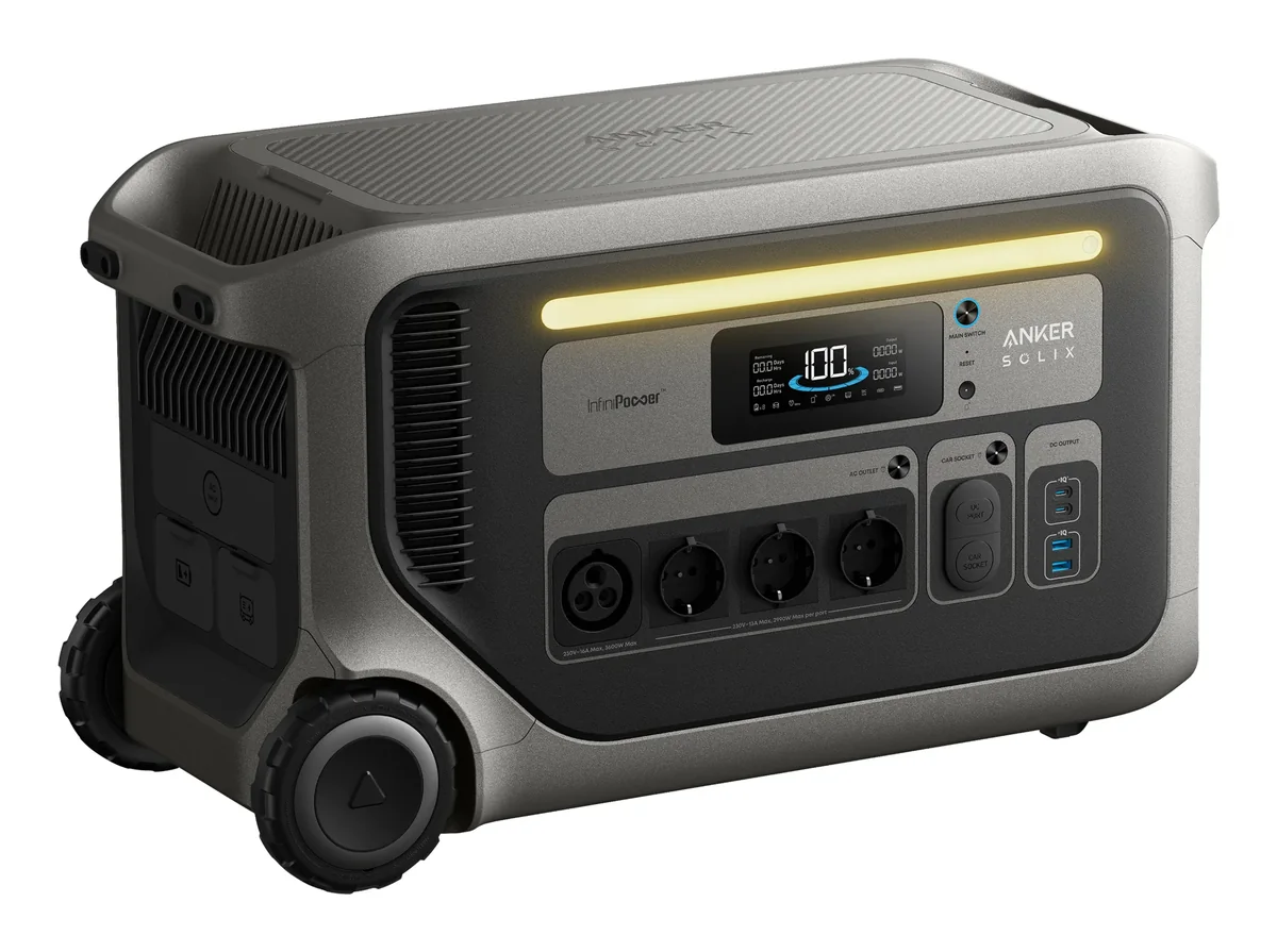 Anker SOLIX F3000 Kannettava latausasema 3072 Wh 3600 W Musta