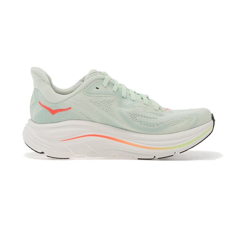 Hoka W Clifton 10 Sea Glass/Neon Flame - 35 1/3