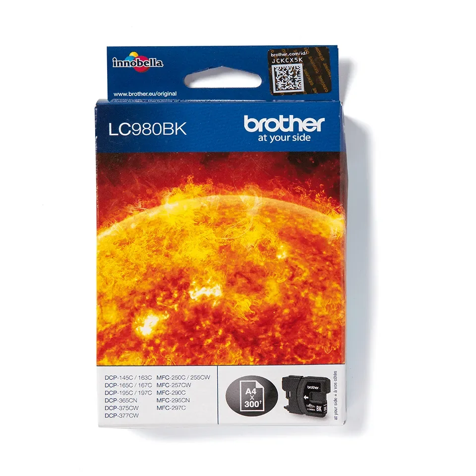 Brother LC980BK-mustekasetti, musta