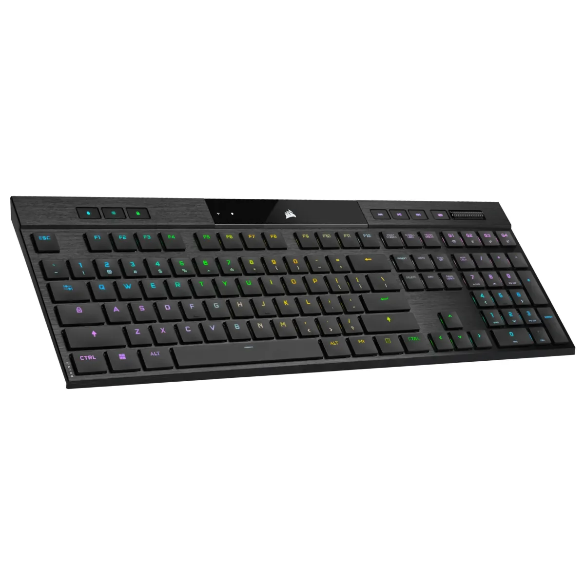 CORSAIR K100 AIR -langaton mekaaninen pelinäppäimistö, CHERRY MX Ultra Low Profile Tactile, musta
