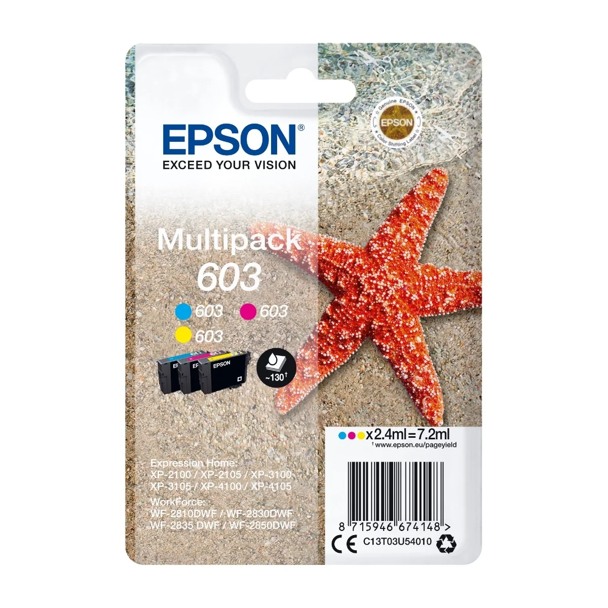 Epson Muste Monipakkaus 3-color 603