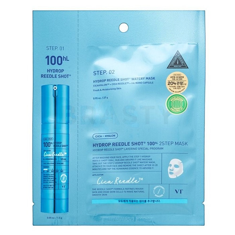 Vt cosmetics Hydrop Reedle Shot 100hl Hydrogel 2 Step - Kosteuttava hydrogeelikasvonaamio - 28 ml