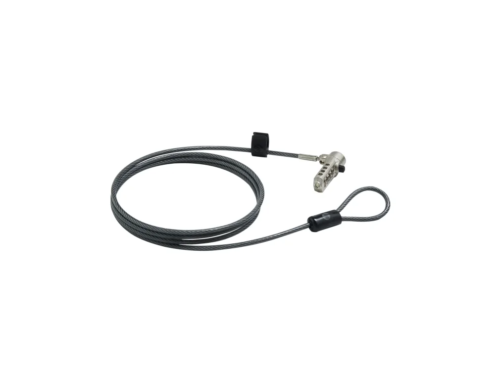 HP Essential Nano -yhdistelmäkaapelilukko, 1,83 m, Yhdistelmälukko, Ruostumaton teräs