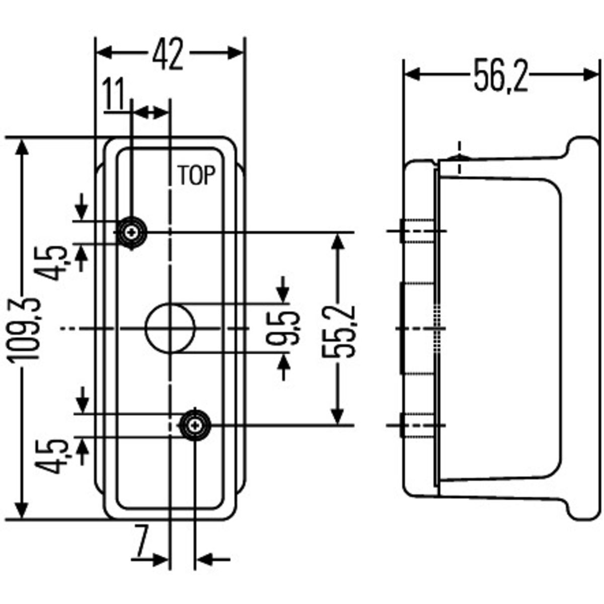 Äärivalo HELLA 2XS 007 841-011