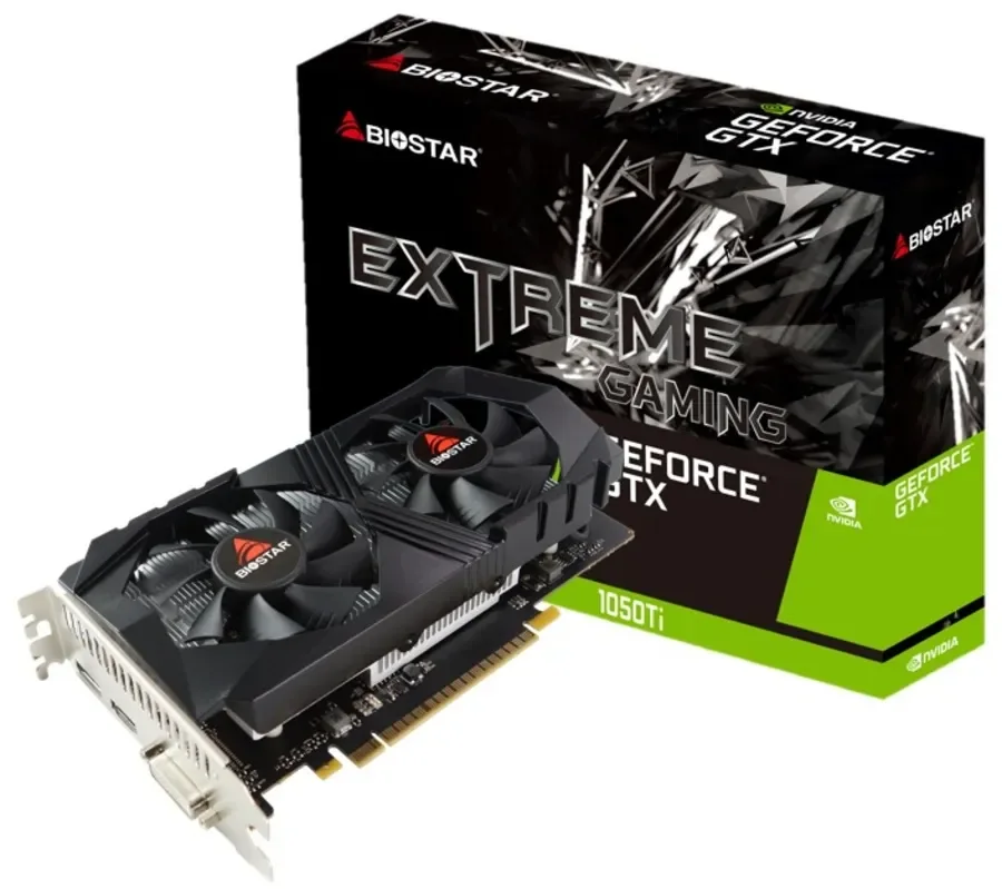 Biostar GeForce GTX 1050 Ti 4 Gt -näytönohjain