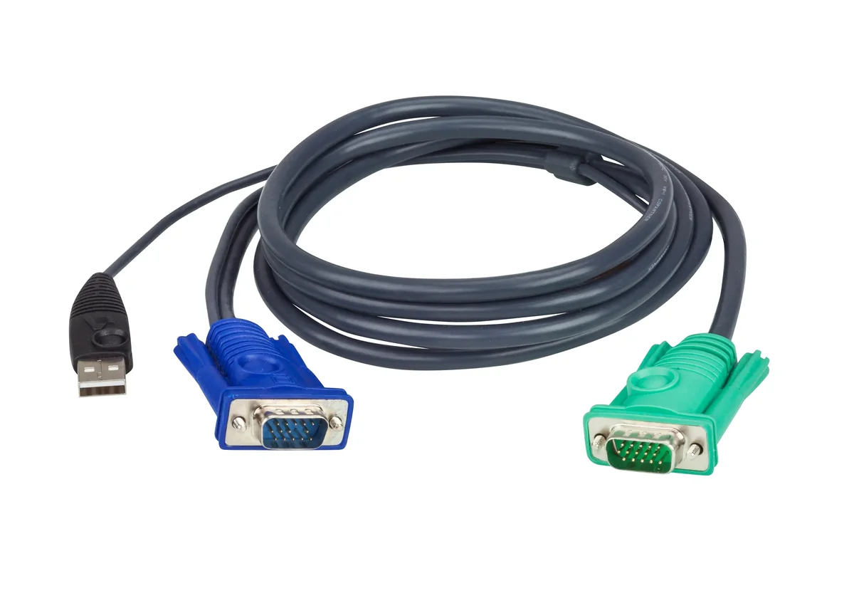 ATEN 2L-5205U - KVM-kaapeli, 5 m, musta