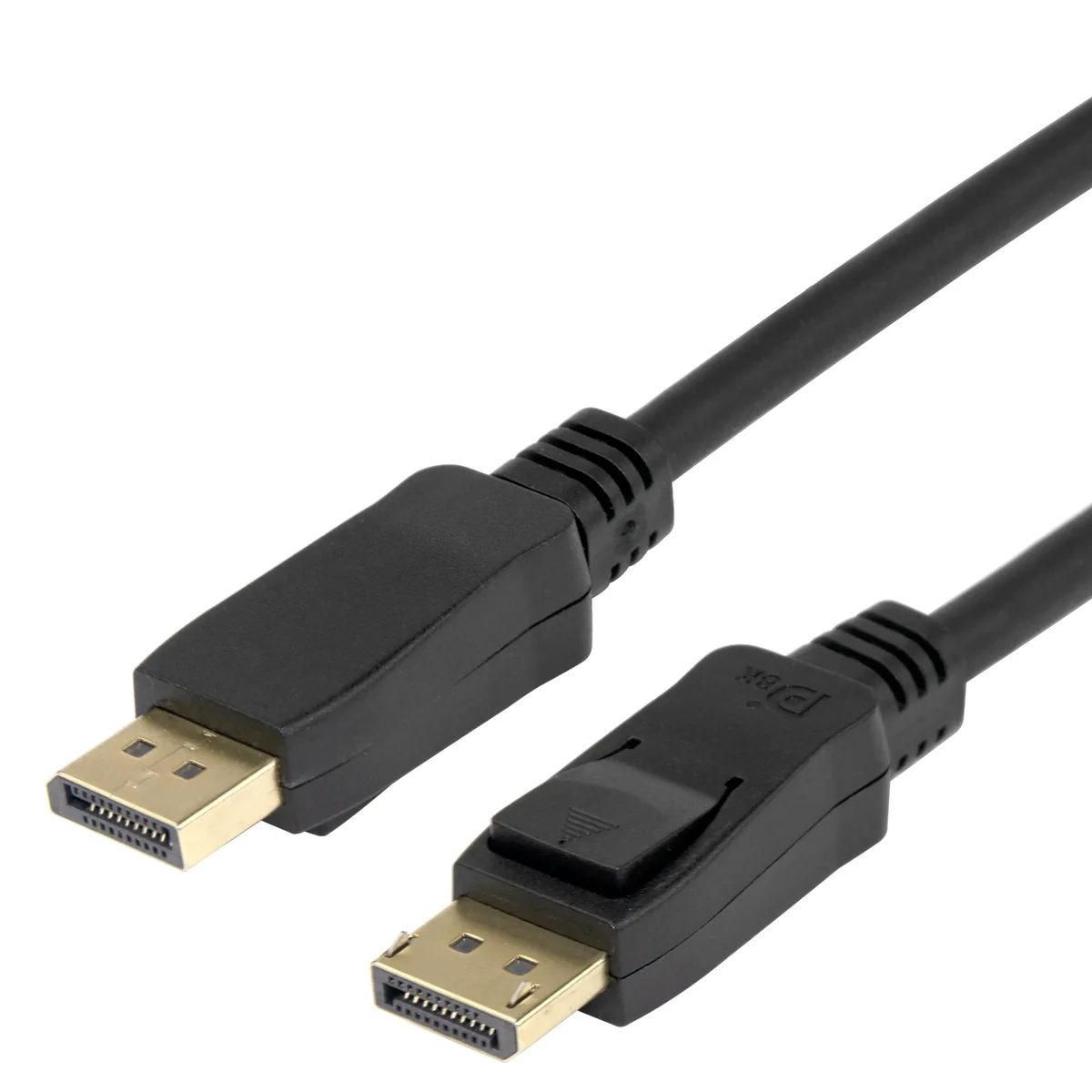 Deltaco DisplayPort 1.4 Flex -kaapeli, jossa 8K, 4 m, musta