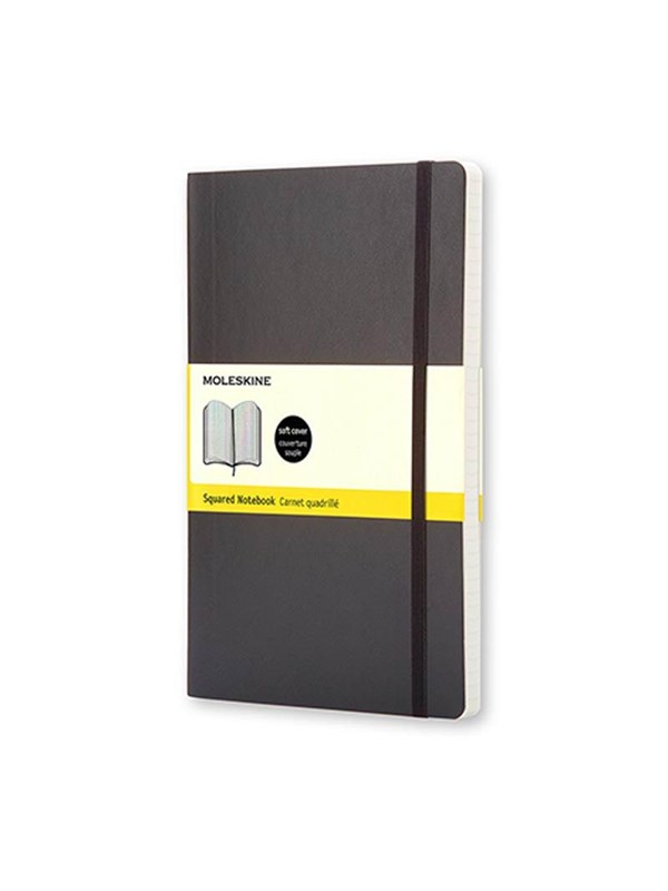Moleskine Soft Large Squared Notebook Black