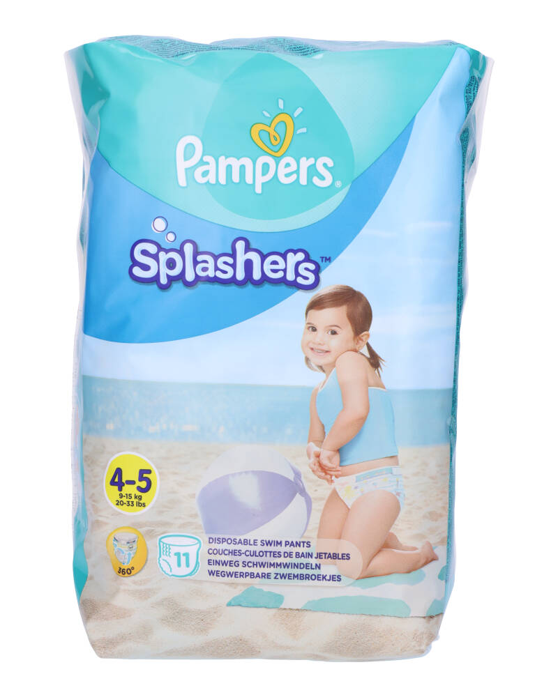 Pampers Uimavaipat Splashers koko 4-5 (9-15 kg) - 11 kpl.
