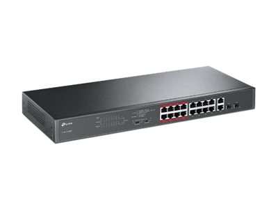 TP-LINK TL-SL1218MP - Hallinnoimaton kytkin, musta