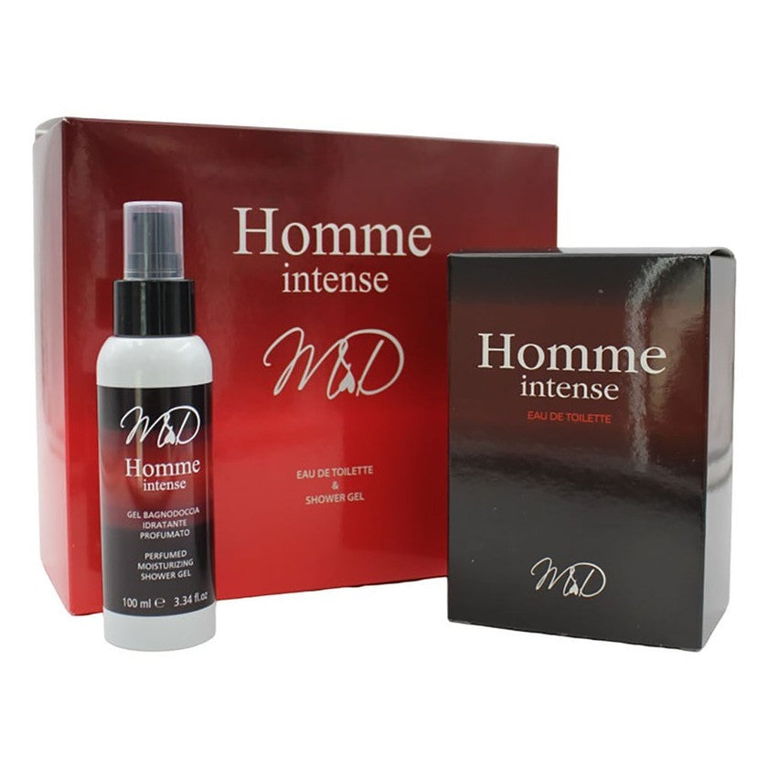 M&d Homme Intense -lahjapakkaus - Eau De Toilette 100 Ml + Shower Gel 100 Ml 1 yksikkö