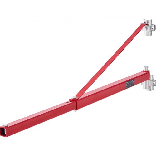VEVOR Electric Hoist Support Arm, 600 kg Max Load Capacity, Electric Hoist Holder Swing Arm, Steel Hoist Frame, 180° Swivel Scaffold Hoist Lifting Arm, Winch Hoist Arm for Lifting, Workshop, Garage
