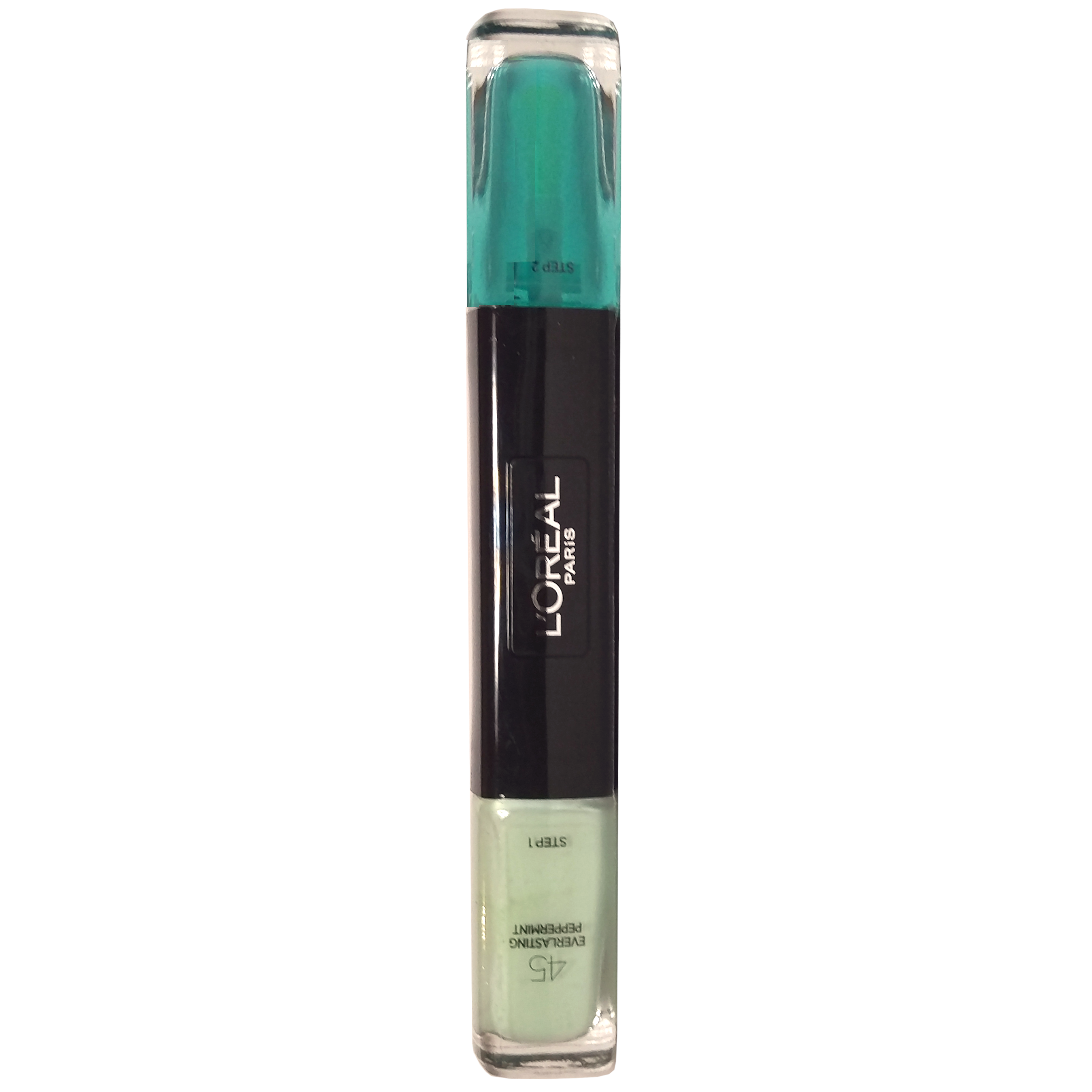 L'Oreal Paris 2 in 1 Infallible Gel Effect kynsilakka 45 Everlasting Peppermint 2 x 5 ml