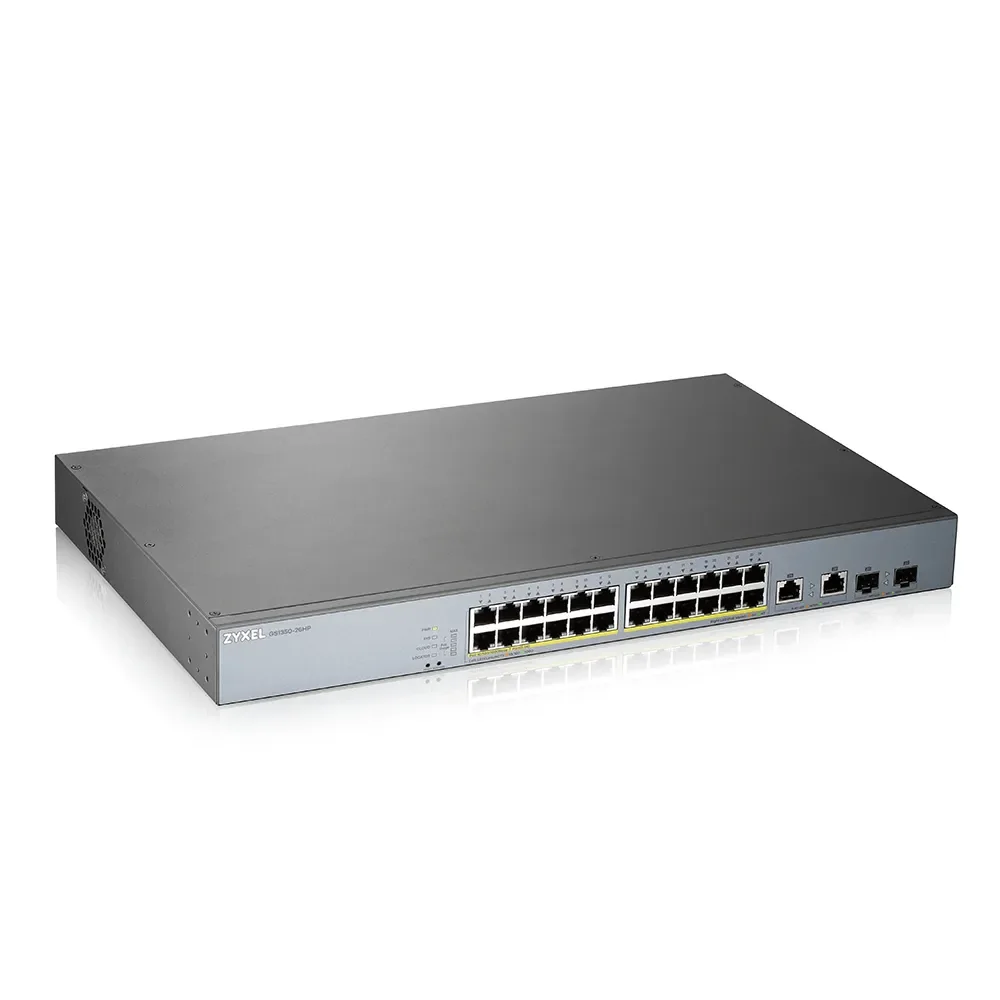 ZyXEL GS1350-26HP-EU0101F - Hallittava Layer 2 Gigabitin PoE-kytkin, Harmaa