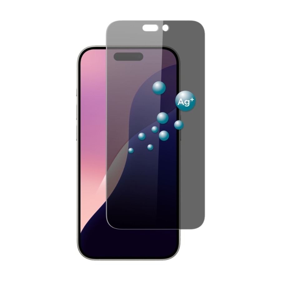 Screenor Tempered, iPhone 17 Pro / 16 Pro -panssarilasi, Privacy