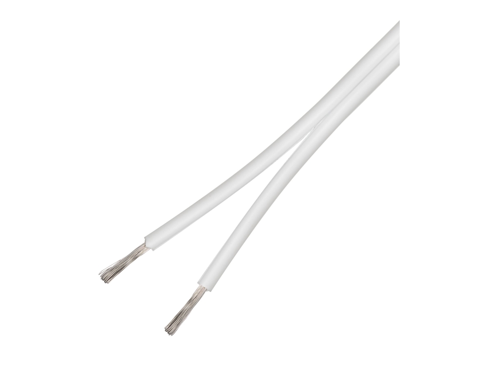 Deltaco Speaker Cable 2x1.5 100m White 100m