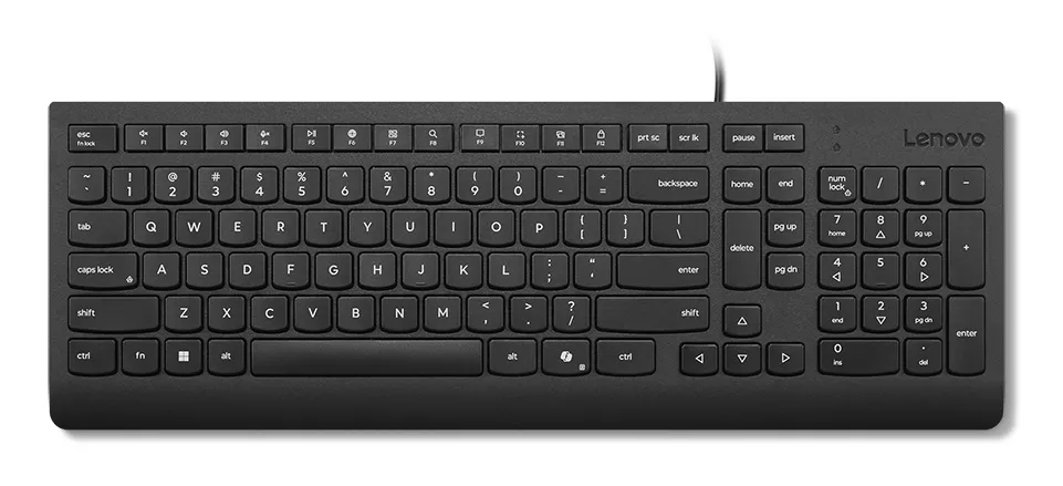 Lenovo Essential - keyboard - QWERTY - Swedish/Finnish - black Input Device - Näppäimistö - Ruotsalainen/suomalainen - Musta