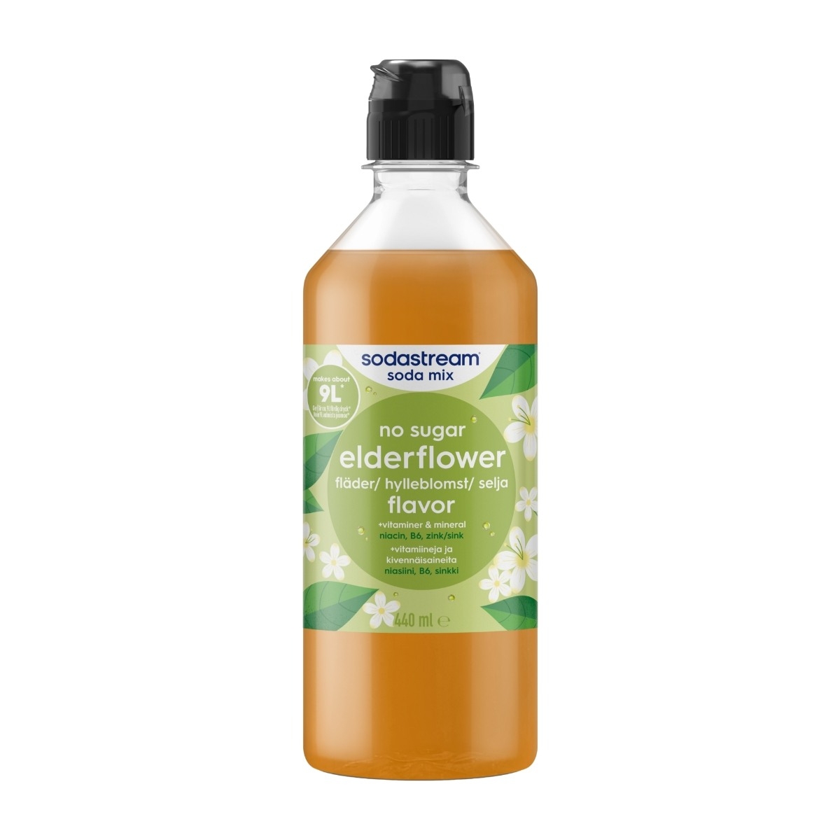 SodaStream Elderflower No Sugar 440 ml soda concentrate