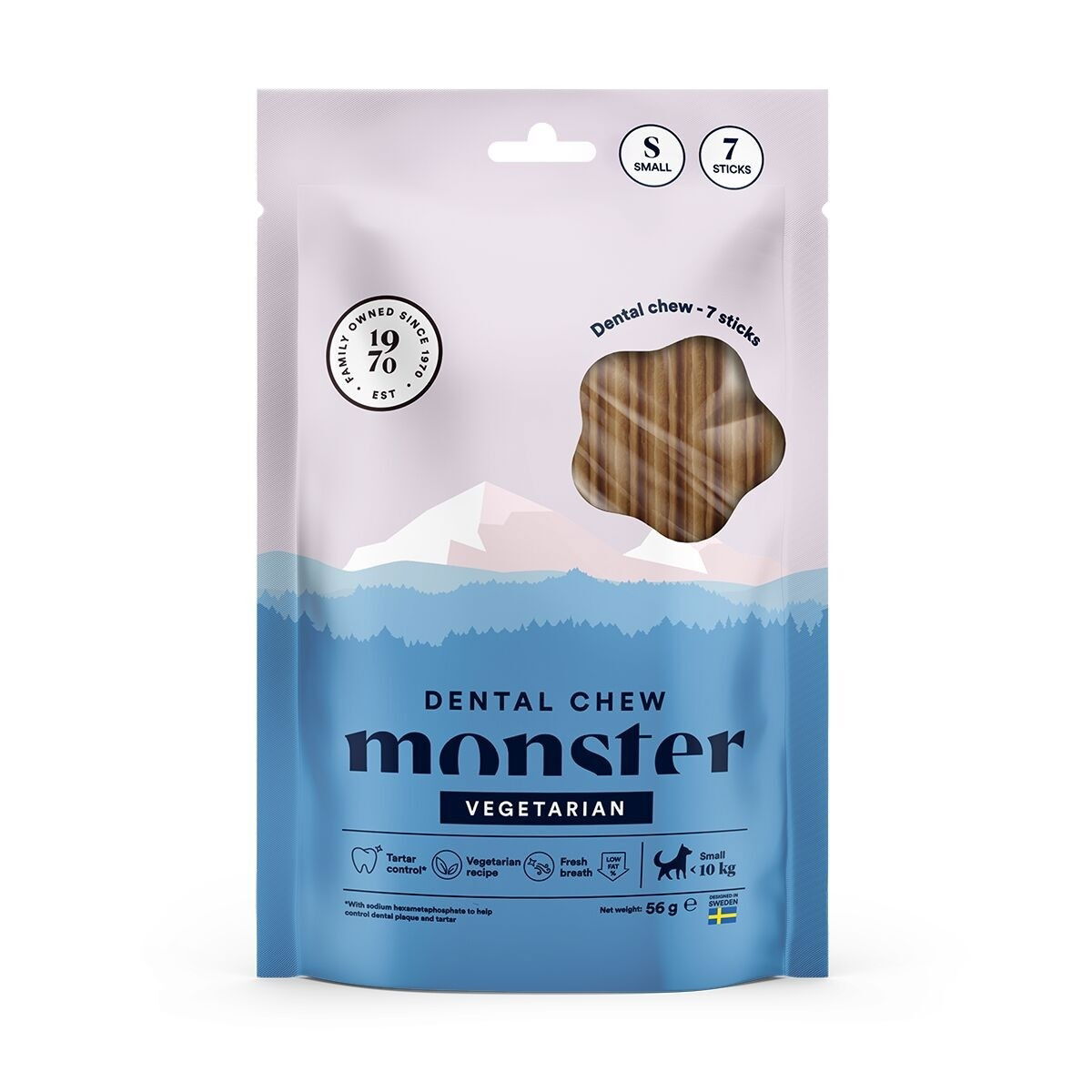 Monster Dog Dental Chew Vegetarian Small