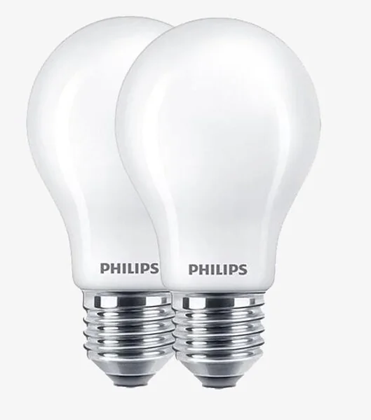 Philips LED-lamppu E27 4,5W 2700K opaali 2 kpl