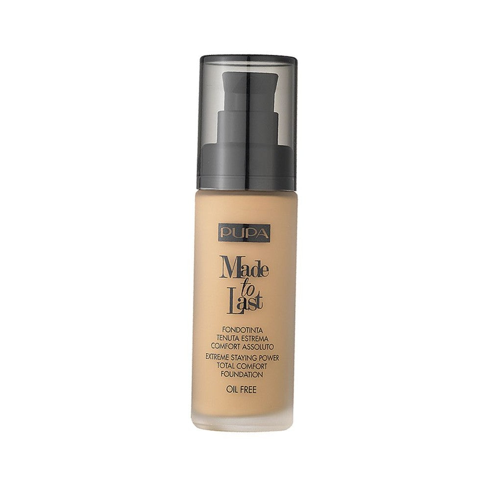 Pupa pitkäkestoinen meikkivoide SPF 10 tehty kestämään ( Total Comfort Foundation ) 30 ml 003 Dark Ivory