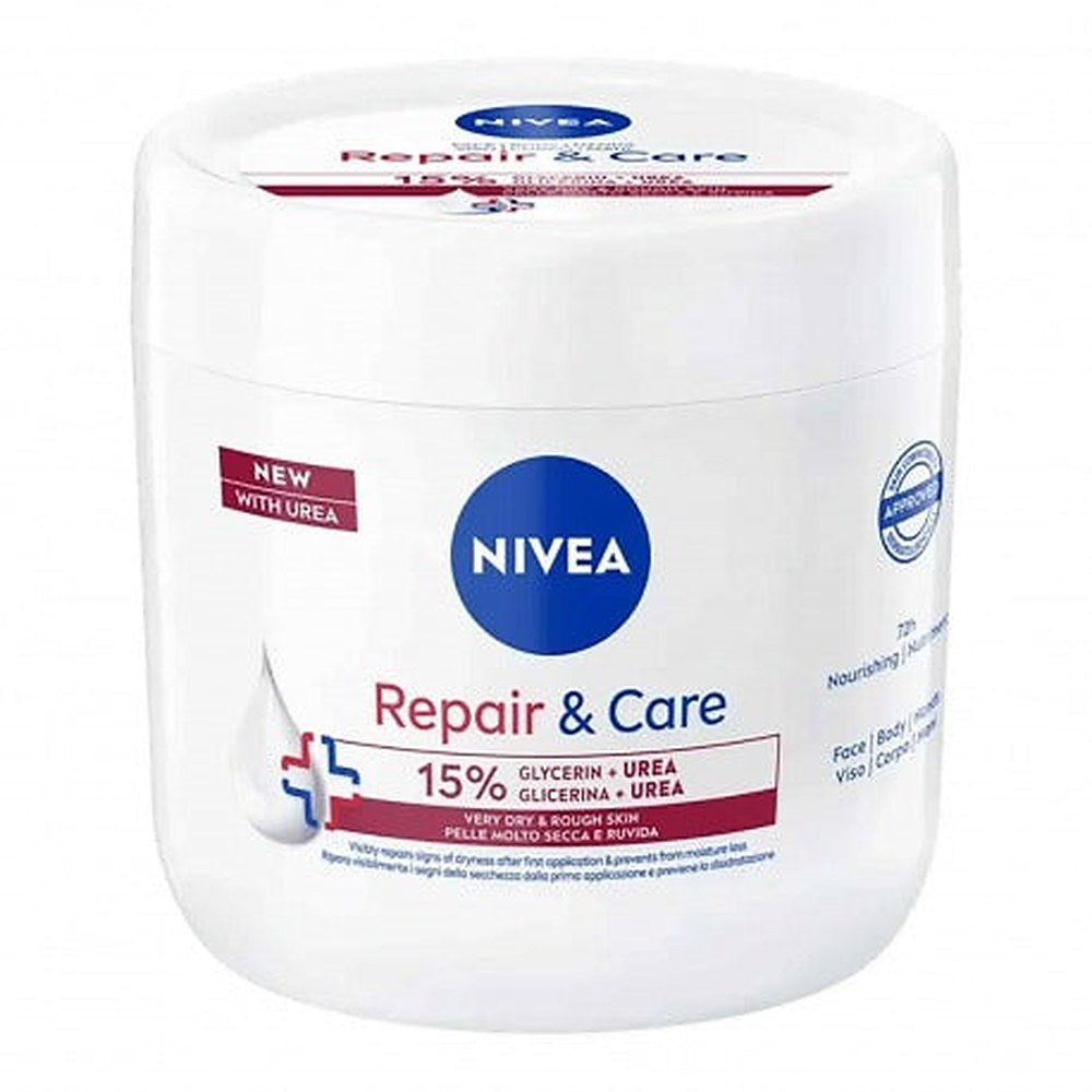 Nivea Repair & Care Urea Kasvo-, Vartalo- ja Käsivoide 400 ml