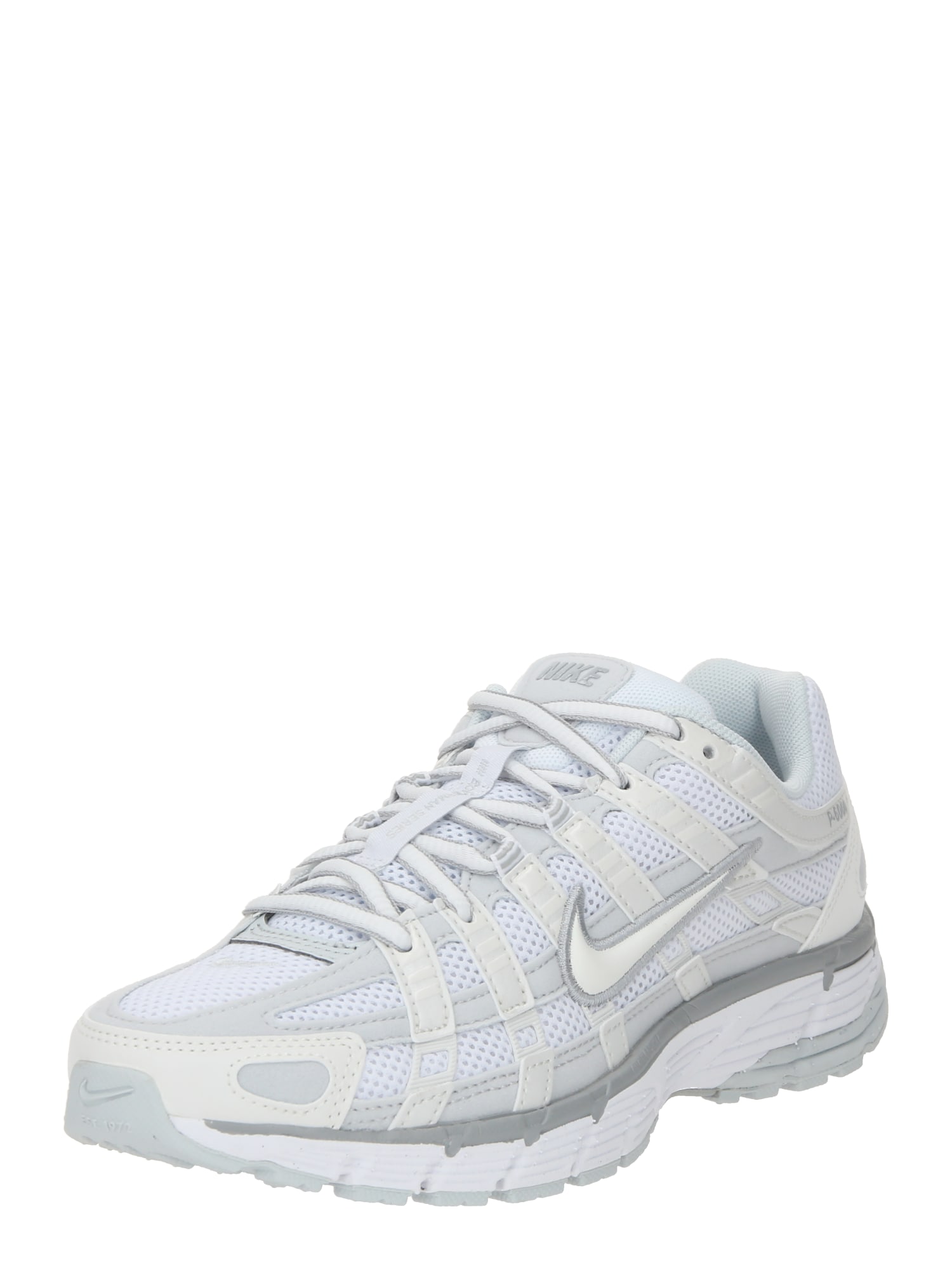 Nike Sportswear Matalavartiset tennarit 'P-6000' harmaa / valkoinen