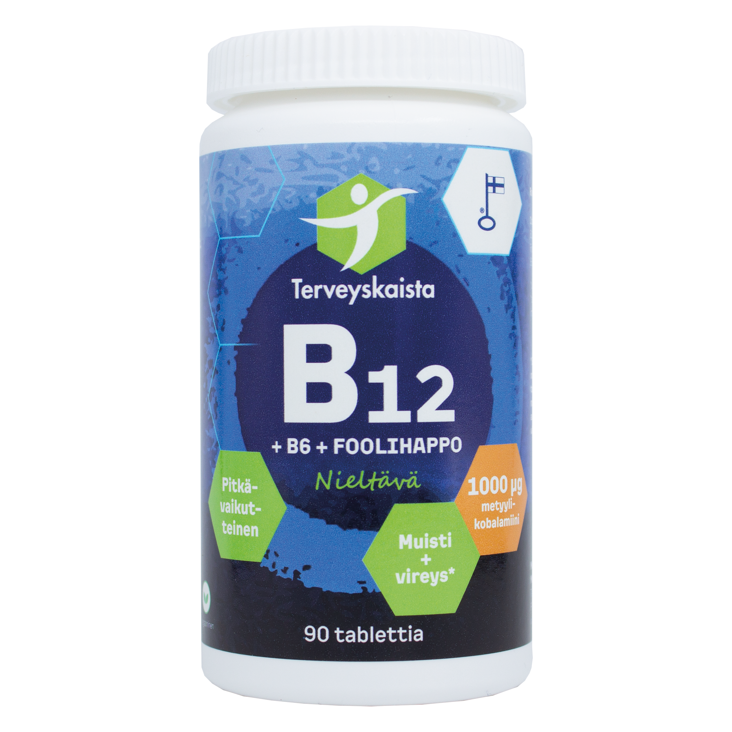 Terveyskaista B12 + B6 + Foolihappo 90 tabl