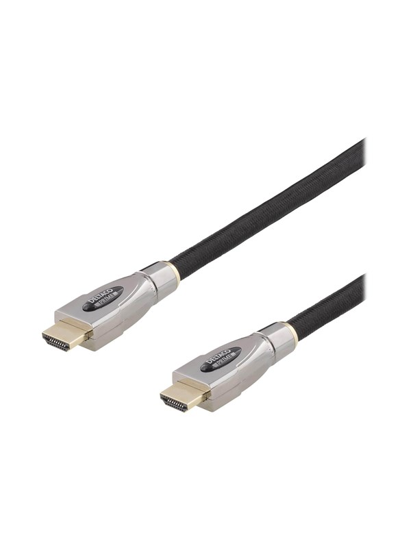 DELTACO PRIME aktiivinen HDMI-kaapeli, 20m, punottu, musta