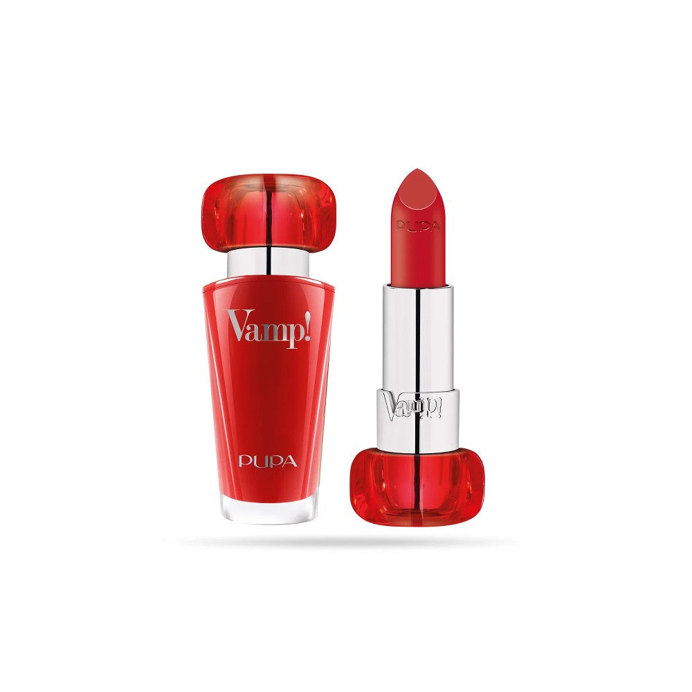 Pupa Vamp Extreme Color -huulipuna volyymihoidolla 303 - Iconic Red (3,5 G)