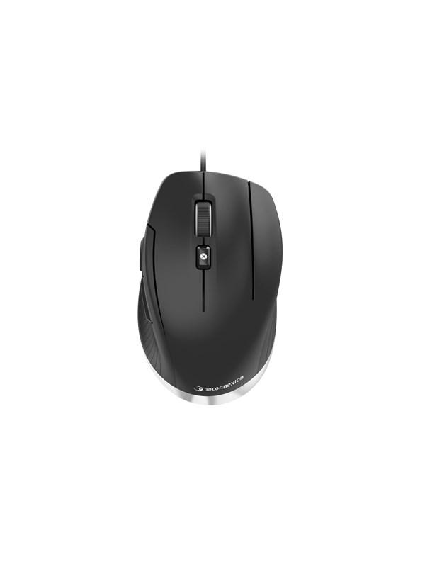 3Dconnexion CadMouse Compact, Oikeakätinen, Optinen, USB A-tyyppi, Musta