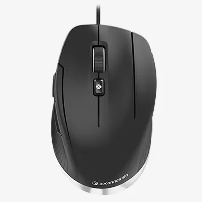 3Dconnexion CadMouse Compact, Oikeakätinen, Optinen, USB A-tyyppi, Musta