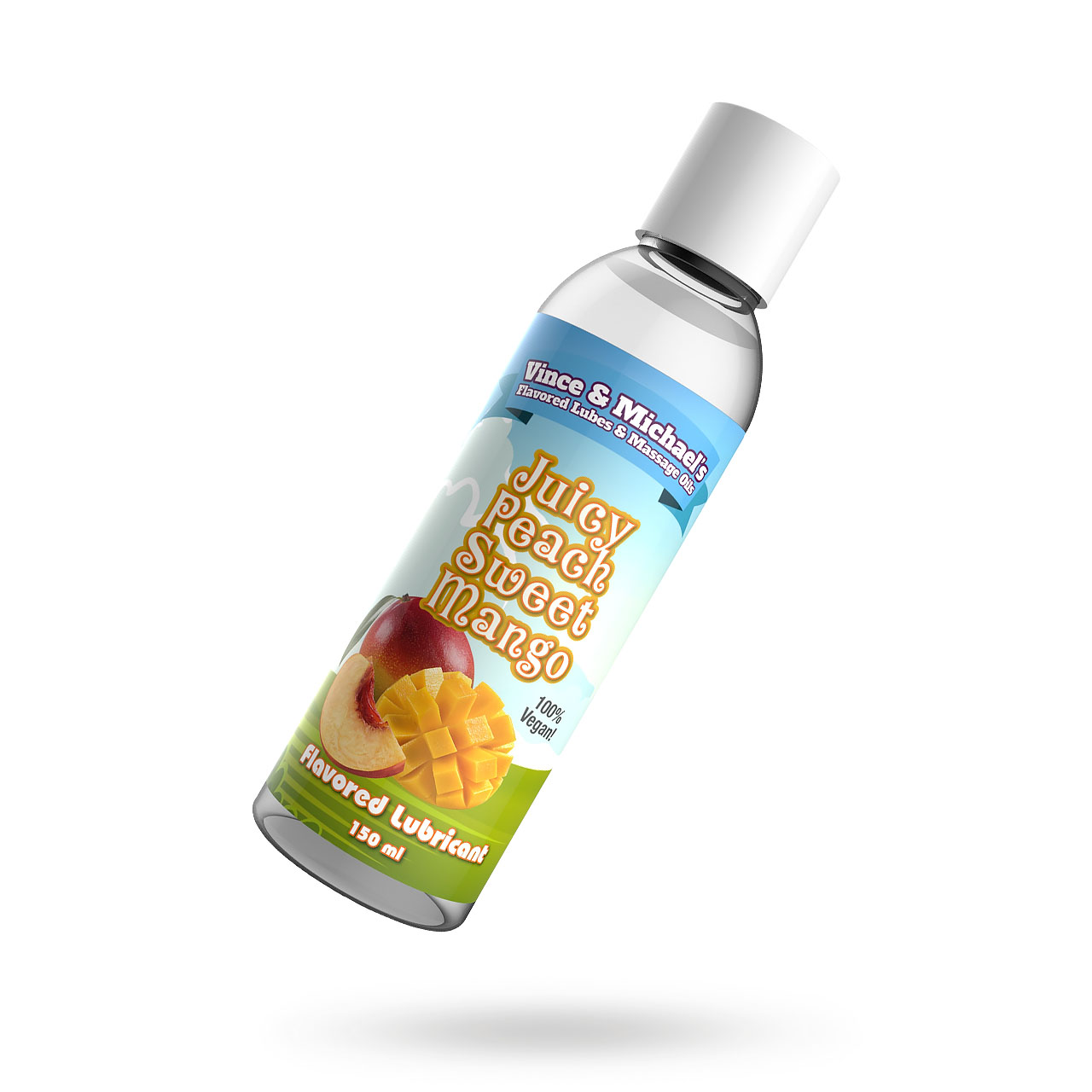 Juicy Peach Sweet Mango Flavored Lubricant 150ml Liukuvoide maulla