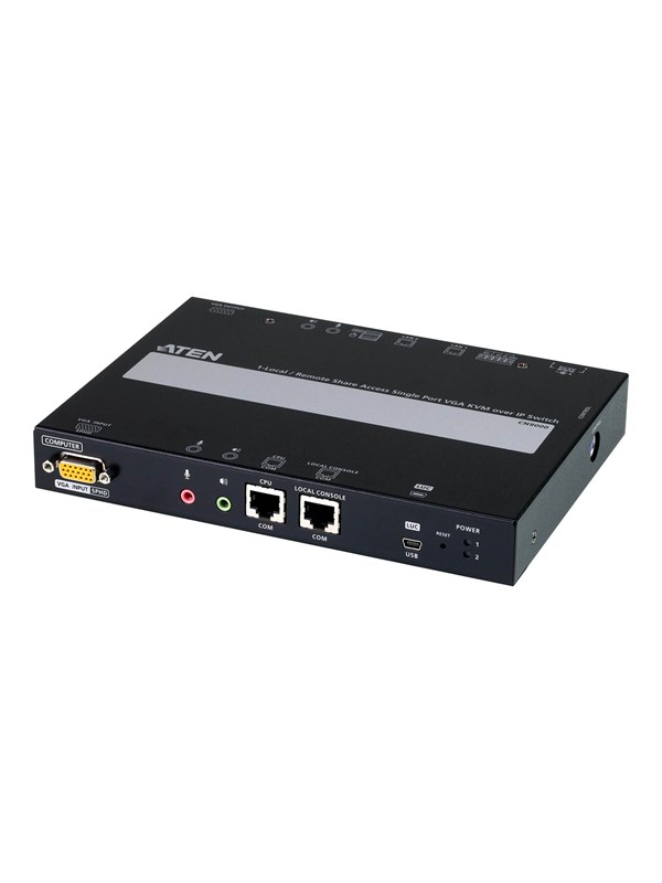 Aten 1-port Vga Kvm Over Ip Switch With Local Or Remote Access