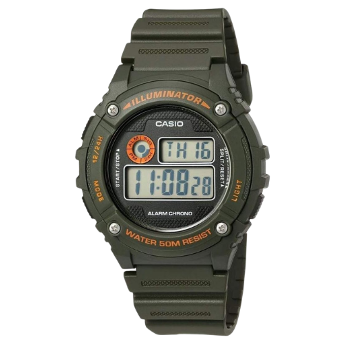 Casio W-216H-3BVDF Illuminator Digitaalinen Urheilukello - Vihreä