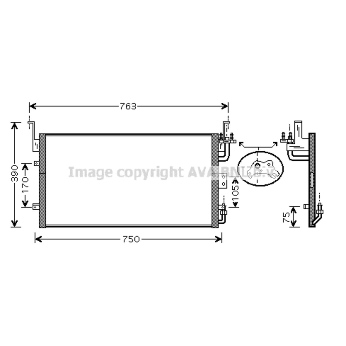 Lauhdutin, ilmastointilaite AVA COOLING SYSTEMS HY5083