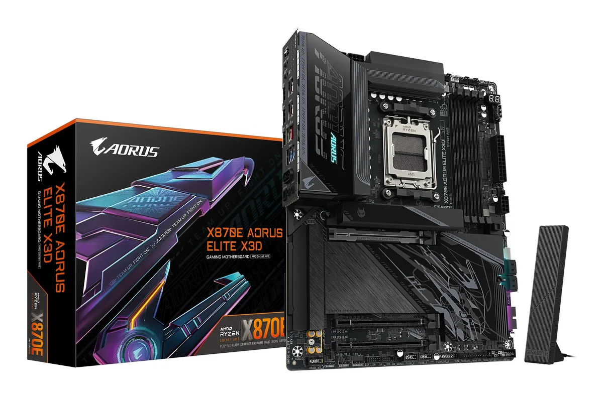 GIGABYTE X870E AORUS ELITE X3D, AMD, Pistoke AM5, AMD Ryzen 7000 Series, AMD Ryzen 8000 Series, AMD Ryzen 9000 Series, Pistoke AM5, DDR5-SDRAM, 256 GB