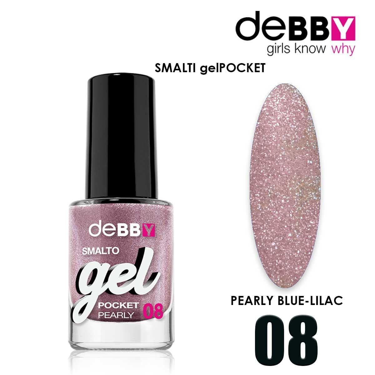 Debby Gel-lakka Pocket 08 Sininen-Lila Helmiäinen