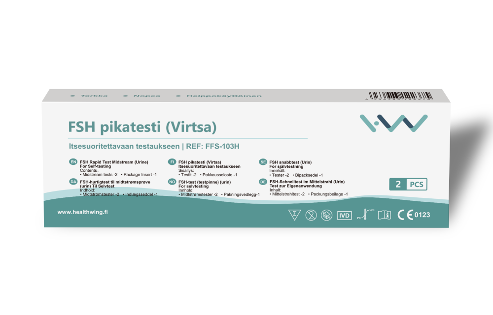 H&W FSH vaihdevuosipikatesti naisille 2 kpl
