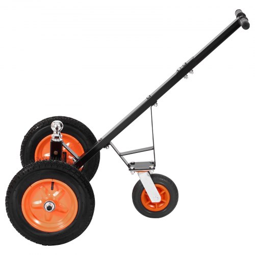 VEVOR Trailer Dolly, 1200lbs Tongue Weight Capacity, Carbon Steel Trailer Mover with 2 inch Ball, 15.2 inch Pneumatic Tires, Portable Tow Dolly for Moving RV Trailer
