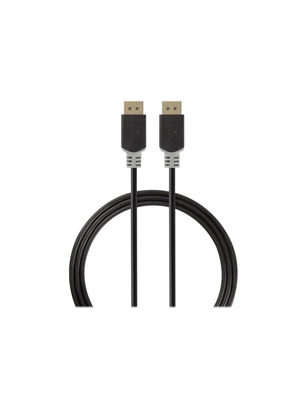 DisplayPort kaapeli | DisplayPort uros | DisplayPort uros | 4K@60Hz | Kullattu | 2.00 m | Pyöreä | PVC | Antrasiitti / Harmaa |