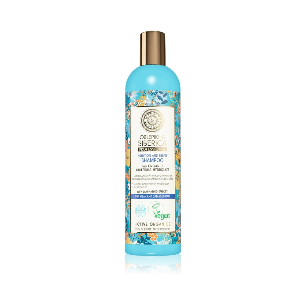 Natura Siberica Oblepikha (tyrni) shampoo heikoille ja vaurioituneille hiuksille 400 ml