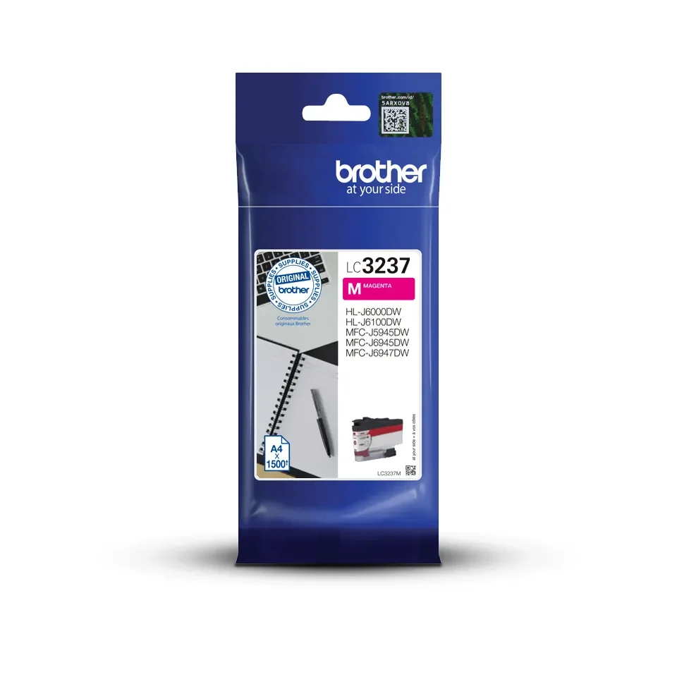 Brother LC3237M-mustekasetti, magenta