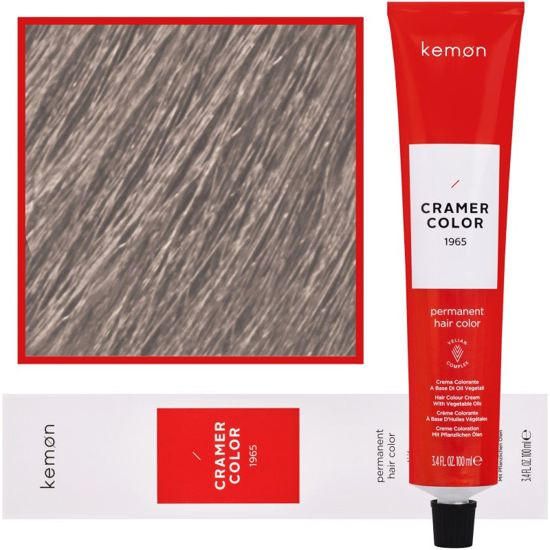 Kemon Cramer Color – Hair Paint Cream kookosöljyllä, 100ml 9.21 | Erittäin kirkas Ash beige Blondi