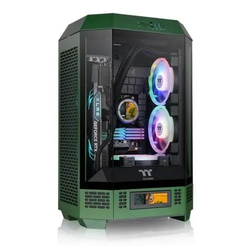 Thermaltake The Tower 300 -micro-ATX-kotelo ikkunalla, racing green